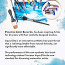 Princeton Aqua Elite NextGen Artist Travel Brush Set, Series 4850 Synthetic Kolinsky Sable for Watercolor, Includes Four Round Brushes Sizes 4, 8, 6 and 10