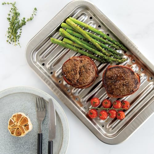 Nordic Ware Naturals Classic Broiler Pan, 2-Piece