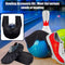 Zhanmai 4 Pcs Bowling Accessories Kit Bowling Shoe Covers Non Slip Bowling Ball Seesaw Bowling Ball Cleaning Pad Microfiber Bowling Ball Shammy Leather Towel (Medium)