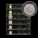 Coin pocket pages, 10 Pcs Plastic Coin Pages 30 Pockets Folder Pages Sheets for Collection Album Storage Stamp Coin Medals Badge Collecting Supplies