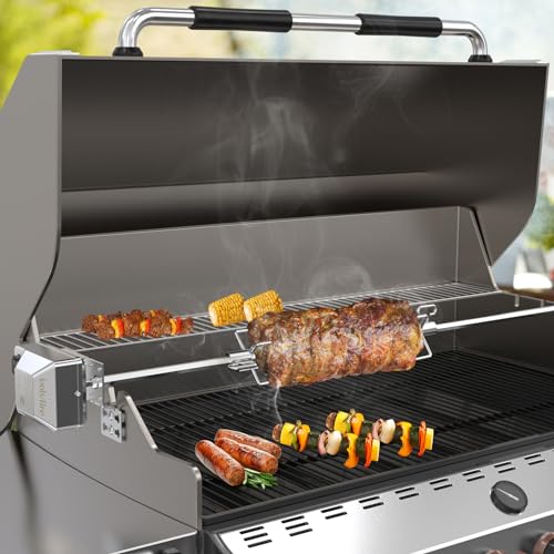 Onlyfire 6008 BBQ Roast Rotisserie Skewer Forks for 8x8 mm Square Spit Rods