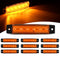 Nilight TL-14 10PCS 3.8â€ 6 Amber Indicator Rear Side Truck Trailer RV Cab Boat Bus Lorry LED Marker Clearance Light