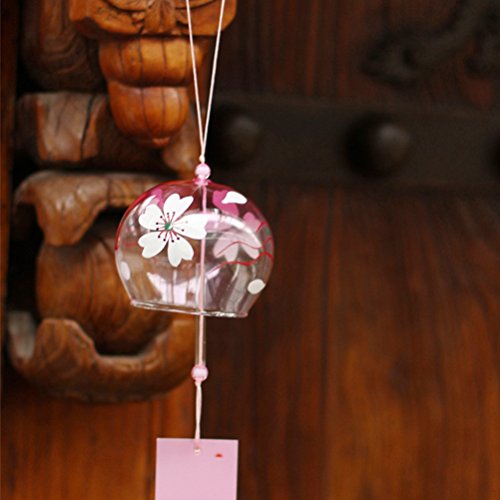 Glass Wind Chimes Japanese-style Wind Chime Simple and Beautiful Label Pendnat Chimes Wind Bells