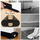 BKSAI Door Draft Stopper Door Seal Strip for Door Without Adhesive Bottom Seal Sound Blocker Wind Stopper Block Noise for Front Door Shower Bathroom,Machine Washable Black (29-35inch)