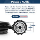 DERASL High Pressure Washer Hose, 25FT, 3300PSI, M22-14mm Female Thread on Both Sides, Torsion Resistant, Replaces Most Brands of Power Washer Hose