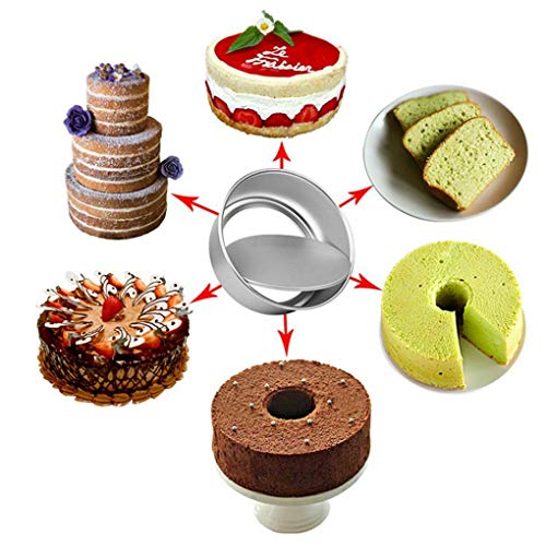 4/5/6/8 Inch Cake Mould Round DIY Cakes Pastry Mould Baking Tin Pan Reusable AU (6")