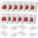 12X Vacuum Cleaner Bags Compatible with Miele FJM Red 3D COMPACT C1 C2 S4 S6 S290 S381 S514 S6210 S251i-1 S255 S255i S256 S291 S291-2 S710-1 S711-1 S712-1 S714 S714-1 S715 S716-1 S717 S718-1 S724 S726