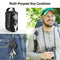 ZCOINS 2 Pack Retractable Keychain Heavy Duty Carabiner Badge Holder, ID Badge Holder Reel with Steel Retractable Cord, Outdoor Automatic Retractable Wire Rope Tactical Keychain Accessories for Men