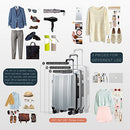 Coolife Luggage Expandable Suitcase PC+ABS 3 Piece Set with TSA Lock Spinner 20in24in28in