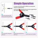 Swpeet 41Pcs Poly Rivet Gun Set with 1Pcs Rivet Removal Tool, Poly Rivet Tool for All Plastic Rivets Safe Metal or Plastic Clips Removal - Free Fastener Remover Included