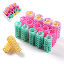 30 Pcs Plastic Hair Rollers Curlers,BetterJonny 5 Sizes Hair Rollers Self Grip Curly Hairstyle PortableHome DIY Hair Styling Tools for Women Ladies Short Hair Long Hair Hairdressing Styling Tools