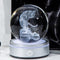 IFOLAINA 3D Tiger Statue Crystal Ball Light White Tiger Ornaments Gifts for Women Glass Tiger Stuff Animals Figurines for Home Living Room