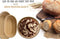 Mofish Sourdough Bread Proofing basket SET of 2 with Starter Kit-Round and Ovel Bread Baking Bowl Tools and Supplies Bakers -Bread Lame- Dough Scraper- Dough Whisk with Cloth Liner