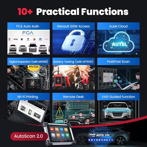 Autel MaxiSYS Elite II Car Intelligent Scan Diagnostic Tool OBD2 Bi-Directional Diagnostic Scanner and J2534 VCI