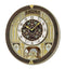 Seiko Melodies in Motion Wall Clock, Golden Chandelier