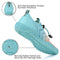 WateLves Water Shoes Mens Womens Beach Swim Shoes Quick-Dry Aqua Socks Pool Shoes for Surf Yoga Water Aerobics, G/Pink/Blue, 8.5 Women/7 Men