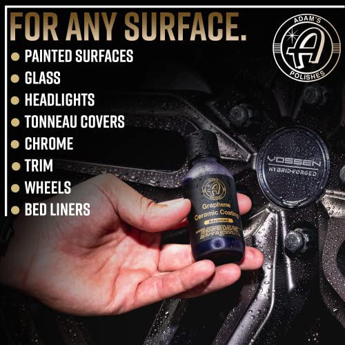 Adam's Polishes Advanced Graphene Ceramic Coating - 10H Graphene Coating for Auto Detailing, 9+ Years of Car Protection & Patented UV Technology, Apply After Car Wash & Paint Correction