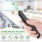 【300ft Long Control Range】 KNORVAY N75GBK Wireless Presenter with Green Light, Rechargeable PowerPoint Clicker Presentation Presenter Remote Laser Pointer, Support Hyperlink