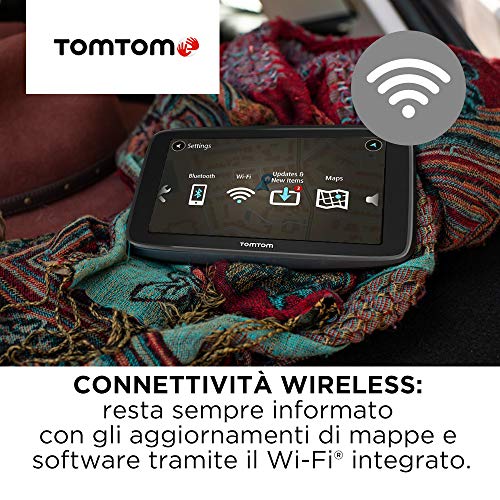 TomTom Car Sat Nav GO Basic, 5 inch, with Updates via WiFi, Lifetime Traffic via Smartphone and EU Maps