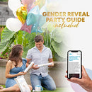 Gender Reveal Confetti Cannon 4 Pack (2 Blue 2 Pink) | Butterfly Confetti Popper and Powder Gender Reveal Smoke Bombs | Baby Gender Reveal Ideas, Party Celebration Firework Boy and Girl Color Stick