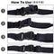 TRIWONDER Luggage Straps Suitcase Belts Travel Accessories Bag Straps Adjustable Heavy Duty with Quick-Release Buckle 4 Pack (Black - 1.5m - 25mm)