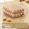 ZHAIXIAONIAN Egg Holder for Refrigerator, 60 Egg Drawer Organizer with Time Scale, Stackable Egg Holder Egg Trays, Clear Egg Fresh Storage Box for Friage, Large Capacity Egg Container Organizer Bins