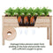 Yaheetech Raised Garden Bed 48x24x30in Elevated Wooden Planter Box with Legs Standing Growing Bed for Gardening/Backyard/Patio/Balcony, 2pcs