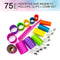 Conair Magnetic Rollers, Set of 75 Rollers