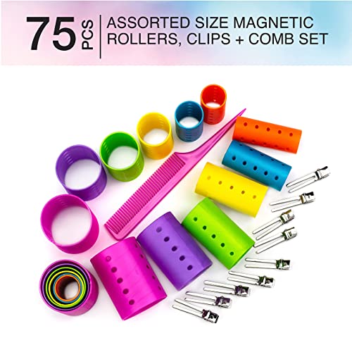Conair Magnetic Rollers, Set of 75 Rollers