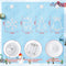 [Timer] 4 Pack Christmas Decorations Window Lights, Battery Operated Christmas Lights Reindeer Tree Jingle Bell Snowflake Window Lights with Suction Cup for Xmas New Year Decorations Indoor Outdoor