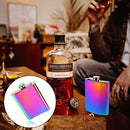 Portable Hip Flask, 8oz Colored Leak Proof Stainless Steel Flasks for Alcohol - Great Gift Idea Flask