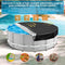 8 Ft Round Pool Cover Solar Cover for above Ground Pool with Pool Covers Accessories Swimming Round Solar Pool Covers for above Ground Pools Heavy-Duty Waterproof Dustproof(Black)