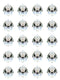 Adwikoso Crystal Ball Prism Pendant, Glass Chandelier Hanging Pendant, Photography Prism, Feng Shui Rainbows Sun Catchers, Wedding Home Window Garden Decor (30mm-20pack)