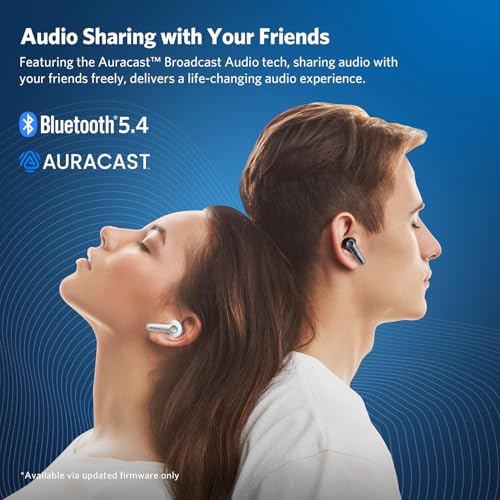 [2024 VGP Winner]EarFun Air Pro 4 Adaptive Hybrid Noise Cancelling Wireless Earbuds Bluetooth,Qualcomm Snapdragon Sound, aptX™ Lossless,6 Mics AI cVc Call,LDAC Hi-Res Audio, 52H Playtime, BT5.4, Black