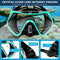 ZEEPORTE Mask Fin Snorkel Set with Adult Snorkeling Gear, Panoramic View Diving Mask, Trek Fin, Dry Top Snorkel +Travel Bags, Diving Package for Lap Swimming