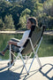 Coleman Swagger Aluminium Sling Chair | Outdoor Camping Chair, Lightweight Aluminium Design, Compactly Folds for Easy Transport, with Shoulder Strap Black/Green
