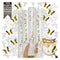 White Butterfly Confetti Poppers 4 Pack | White and Gold Confetti Cannon Party Poppers Confetti Shooters for Wedding Parties Events Birthday Celebrations | Bulk Large Paper Gun Launcher Tube Stick