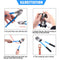 Glarks 42Pcs Battery Cable Lug Crimping Tool Wire Crimper with Cable Cutter and Wire Lugs Ring Terminal Connectors and Heat Shrink Tubing for 10, 8, 6, 4, 2, 1/0 AWG Wire Cable Cutting and Crimping