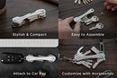 KeySmart Classic - Compact Key Holder and Keychain Organizer (up to 14 Keys, Titanium)