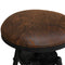 Levede 4X Bar Stool Kitchen Wooden Leather Barstools Industrial Swivel Chairs