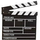 BERON Professional Vintage TV Movie Film Clap Board Slate Cut Prop Director Clapper -Black