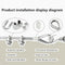 1/16 Wire Rope Kit,304 Stainless Steel Wire Cable 7x7 Strand Core 100ft Vinyl Coated Aircraft Cable,Outdoor String Lights Hanging Kit with Turnbuckles for Garden Cable Wire,Guy Wire Kit