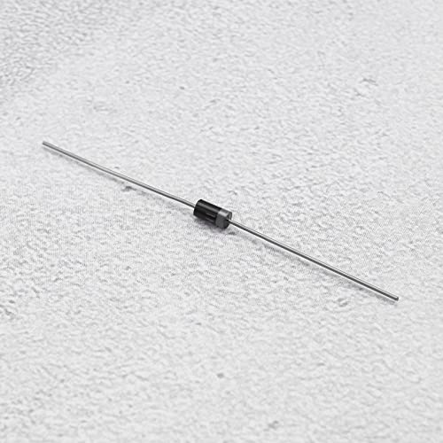 EMSea 200PCS 1N4002 Rectifier Diodes 1A 100V Electronic Silicon Diodes Electronic Components for Solar Panel Charger Circuit Product Development Converter