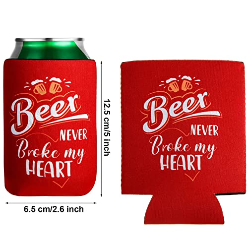 Beer Can Sleeves Beer Can Coolers Funny Quotes Neoprene Drink Cooler Sleeves for Cans and Bottles (4.9 x 3.7 Inch, 8)