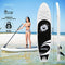 SereneLife Inflatable Stand Up Paddle Board - 10’ Ft. Standup Sup Paddle Board W/ Manual Air Pump, Safety Leash, Paddleboard Repair Kit, Storage / Carry Bag - Sup Paddle Board Inflatable - SLSUPB06