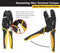 TITAN 11477 Ratcheting Wire Terminal Crimper Tool for Insulated Terminals, Fixed Jaw Crimper