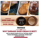 Tarrago Shoe Cream - Professional Shoe Polish with Carnauba wax to Re-Color and Polish - Smooth Leather Shoes and Boots- Over 100 Colors - 50 Ml/ 1.7Fl. Oz - Red