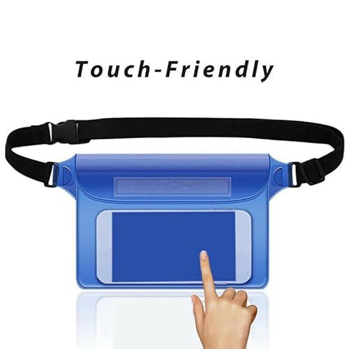 Underwater Waterproof Waist Pouch - Durable PVC Beach Belt Bag for Swimming, Boating & Outdoor Adventures - Secure Phone and Essentials Holder
