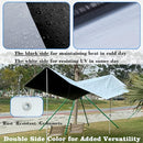 UCINNOVATE 12x13 Ft White/Black Tarp Heavy Duty Waterproof, 10 Mil Durable UV Resistnat Windproof Protective Tarp Cover, Grommets Every 18’’ Outdoor Tarp for Shed Canopy Frame Carport Rain Shelter