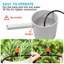 Yulaiyoen Three-Way Atomizing Nozzle 1/4 Inch, 50 Pcs Adjustable Micro Spray Irrigation Emitters, Drip Irrigation Parts Accessories for Patio Lawn Greenhouse Vegetable Irrigation Supplies